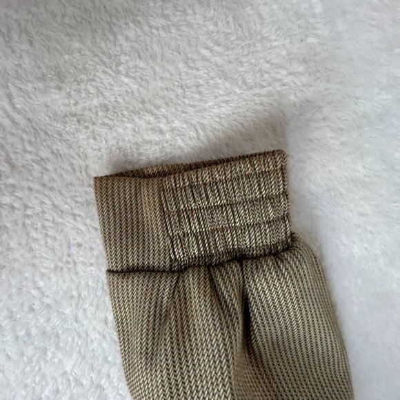 Vintage Sunderland Of Scotland Mens Herringbone Zip Up Bomber Jacket Large Brown - Picture 11 of 11